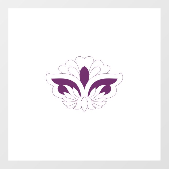 Reddish Magenta decorative Window Cling (Sheet)