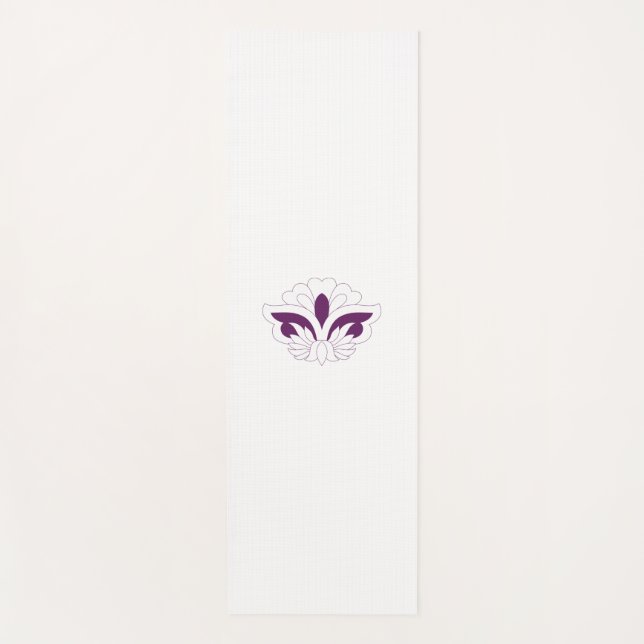 Reddish Magenta decorative Yoga Mat (Front)