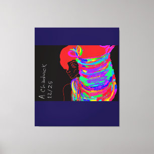 Reddish-Orange Fox Warrior Princess  Canvas Print