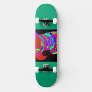 Reddish-Orange Fox Warrior Princess Skateboard