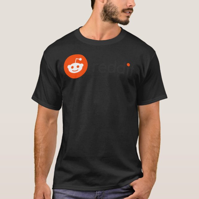 ♥ Reddit Horizontal Logo Classic T-Shirt (Front)
