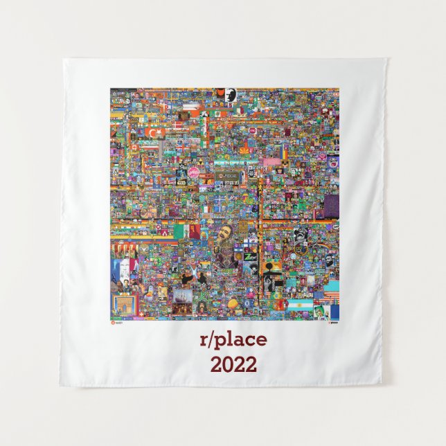 Reddit r/place final  tapestry (Front)