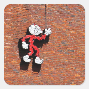 Reddy or Not Square Sticker