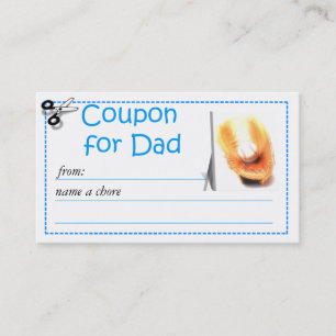 Redeemable Chore Coupon for Parents