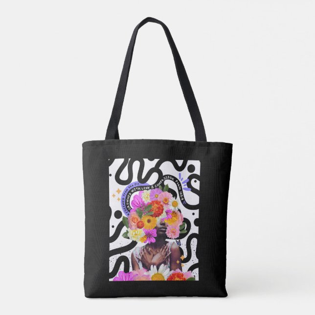 Redeemed and Crowned Digital Collage Christian Art Tote Bag (Back)