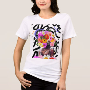 Redeemed and Crowned Digital Collage Christian Art Tri-Blend Shirt