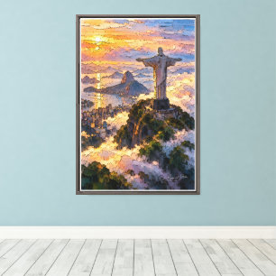 Redeemer Above the Clouds Canvas Print