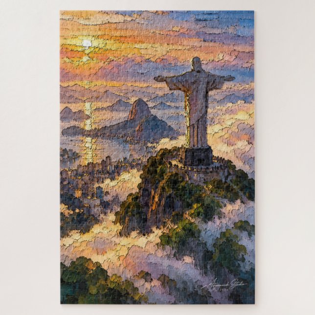 Redeemer Above the Clouds Jigsaw Puzzle (Vertical)