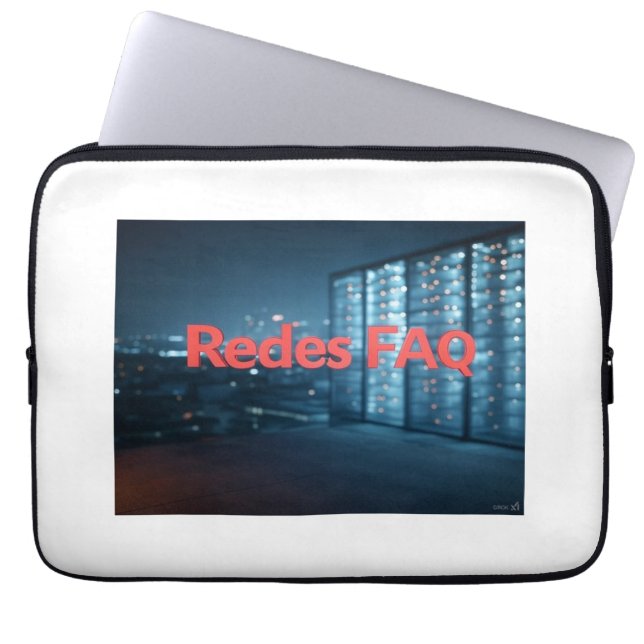 Redes FAQ Laptop Sleeve (Front)