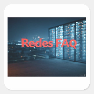 Redes FAQ Square Sticker