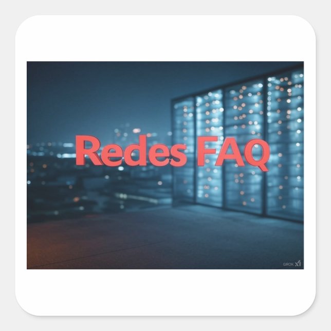 Redes FAQ Square Sticker (Front)