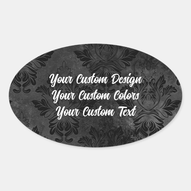 Redesign from Scratch! Create a Fully Customised Oval Sticker (Front)