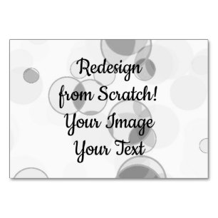 Redesign from Scratch - Create Your Own Table Number