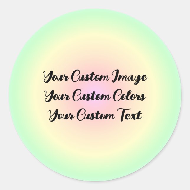 Redesign from Scratch - Design this Classic Round Sticker (Front)