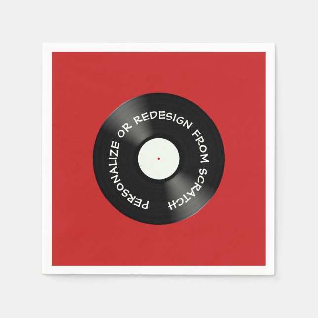 Redesign from Scratch or Personalise - Napkin (Front)