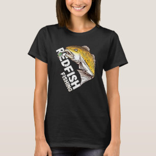 Redfish Artwork Apparel Flies Shrimp Fly Fishing T-Shirt