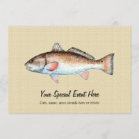 Redfish Event Party Invitations