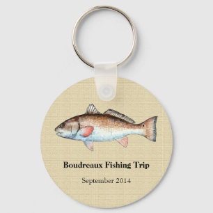Redfish fishing event key ring