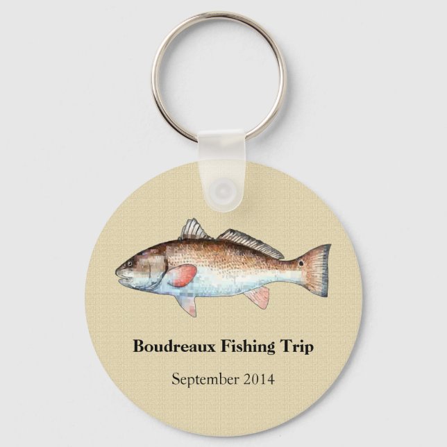 Redfish fishing event key ring (Front)