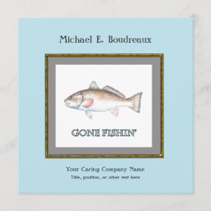 Redfish Gone Fishin' Retirement Party Invitation
