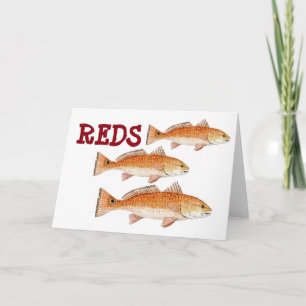 Redfish Greetings Card