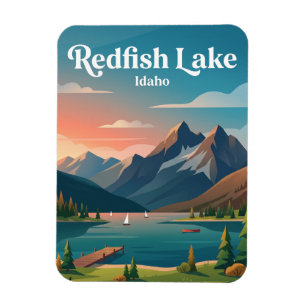 Redfish Lake USA Magnet