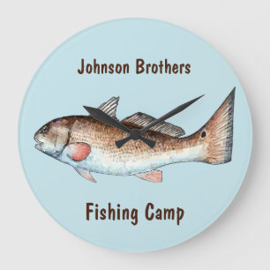 Redfish Large Clock