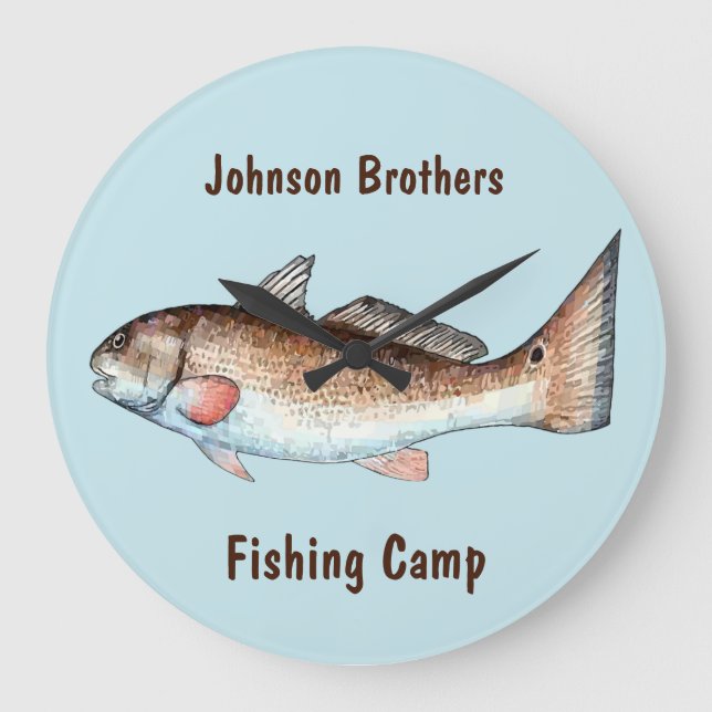 Redfish Large Clock (Front)