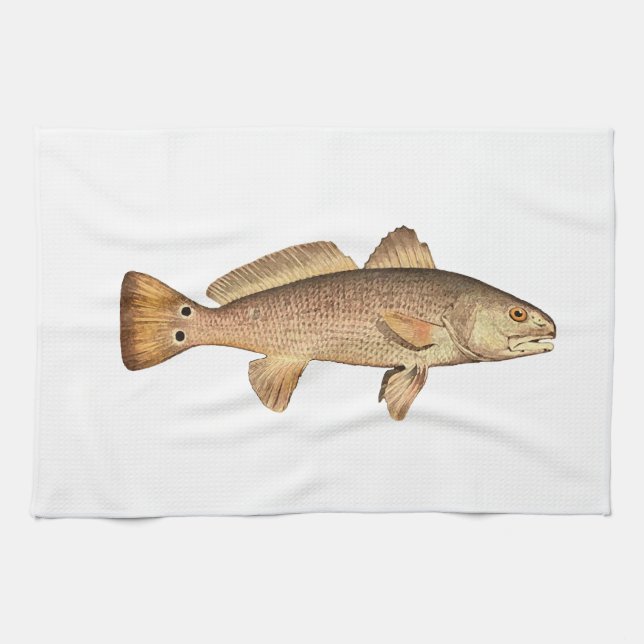 Redfish Logo Tea Towel (Horizontal)