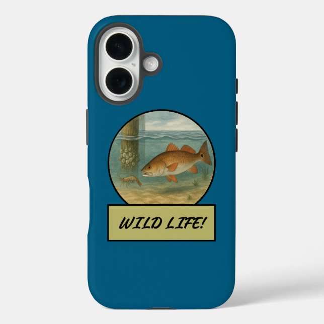 Redfish Ocean Blue Case-Mate iPhone Case (Back)