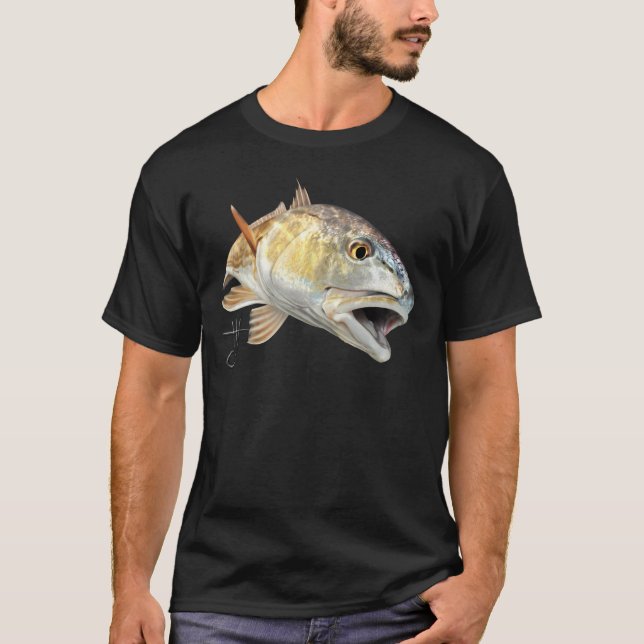 Redfish Strike - Zazzle.png T-Shirt (Front)