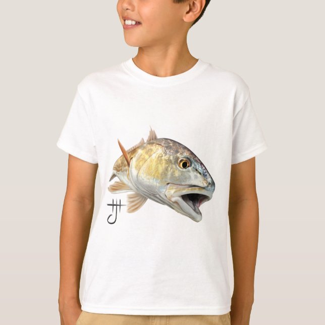 Redfish Strike - Zazzle.png T-Shirt (Front)
