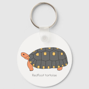 Redfoot Tortoise Keychain