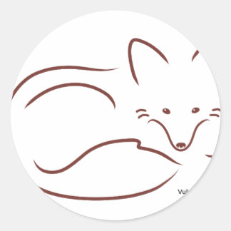 RedFox Classic Round Sticker
