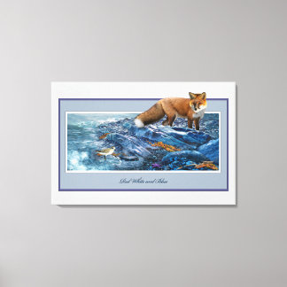 Redfox on the Beach Canvas Print