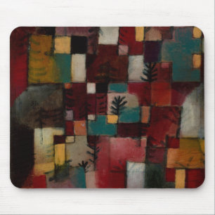 Redgreen and Violet-yellow Rhythms by Paul Klee Mouse Mat