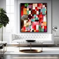 Redgreen and Violet-Yellow Rhythms by Paul Klee