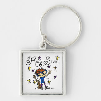 Redhead Boy Rock Star Key Ring