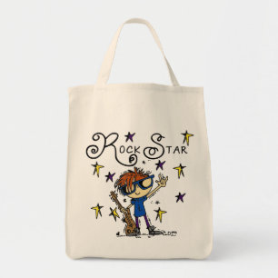 Redhead Boy Rock Star Tote Bag