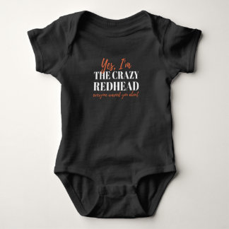 Redhead Crazy Redhead Mc1r Red Hair Baby Bodysuit