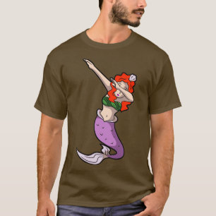 redhead dabbing mermaid T-Shirt