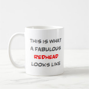 redhead, fabulous coffee mug