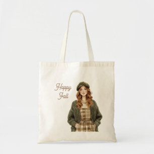 Redhead Female Fall Sunflower Tote Bag