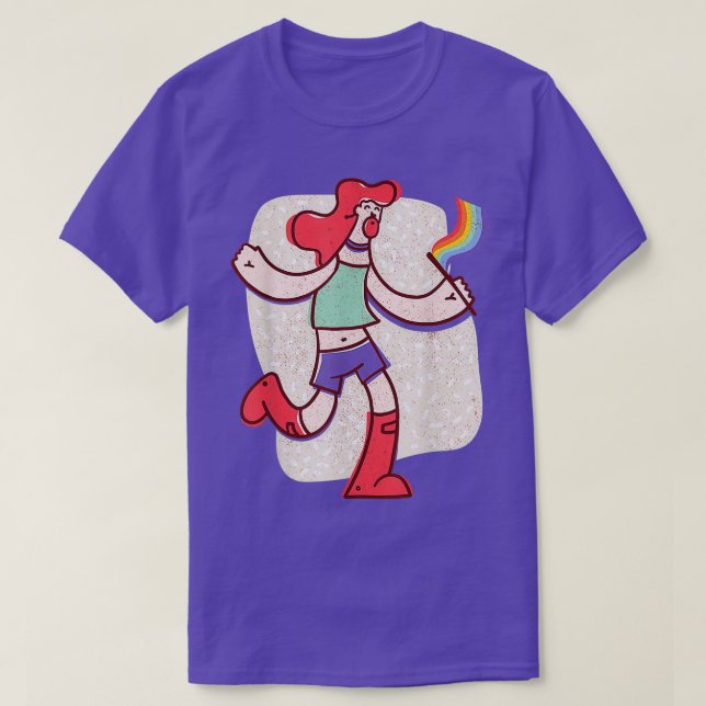 Redhead Gay LGBT Pride T-Shirt (Design Front)