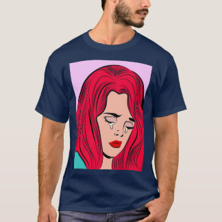 Redhead girl in tears T-Shirt
