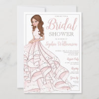 Redhead Glitter Glam Bride Bridal Shower
