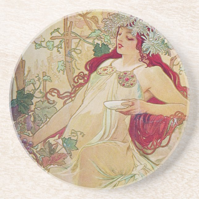 Redhead Goddess Coaster (Front)