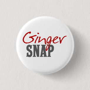 Redhead Humour -Ginger Snap 3 Cm Round Badge