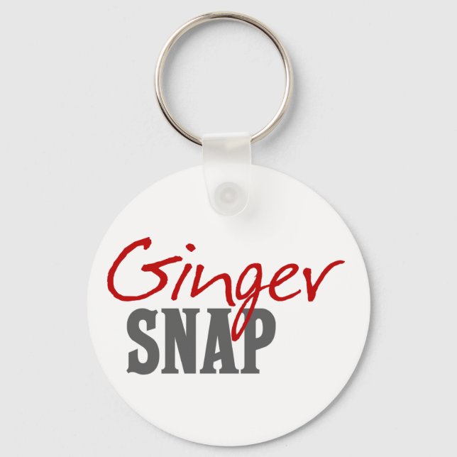 Redhead Humour -Ginger Snap Key Ring (Front)