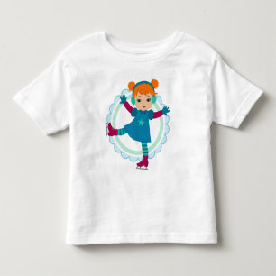 Redhead Ice Skater - Winter Sports Skating Toddler T-Shirt